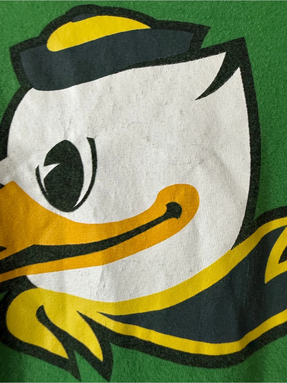 Nike Oregon Ducks Green T-Shirt with Yellow Duck Graphic